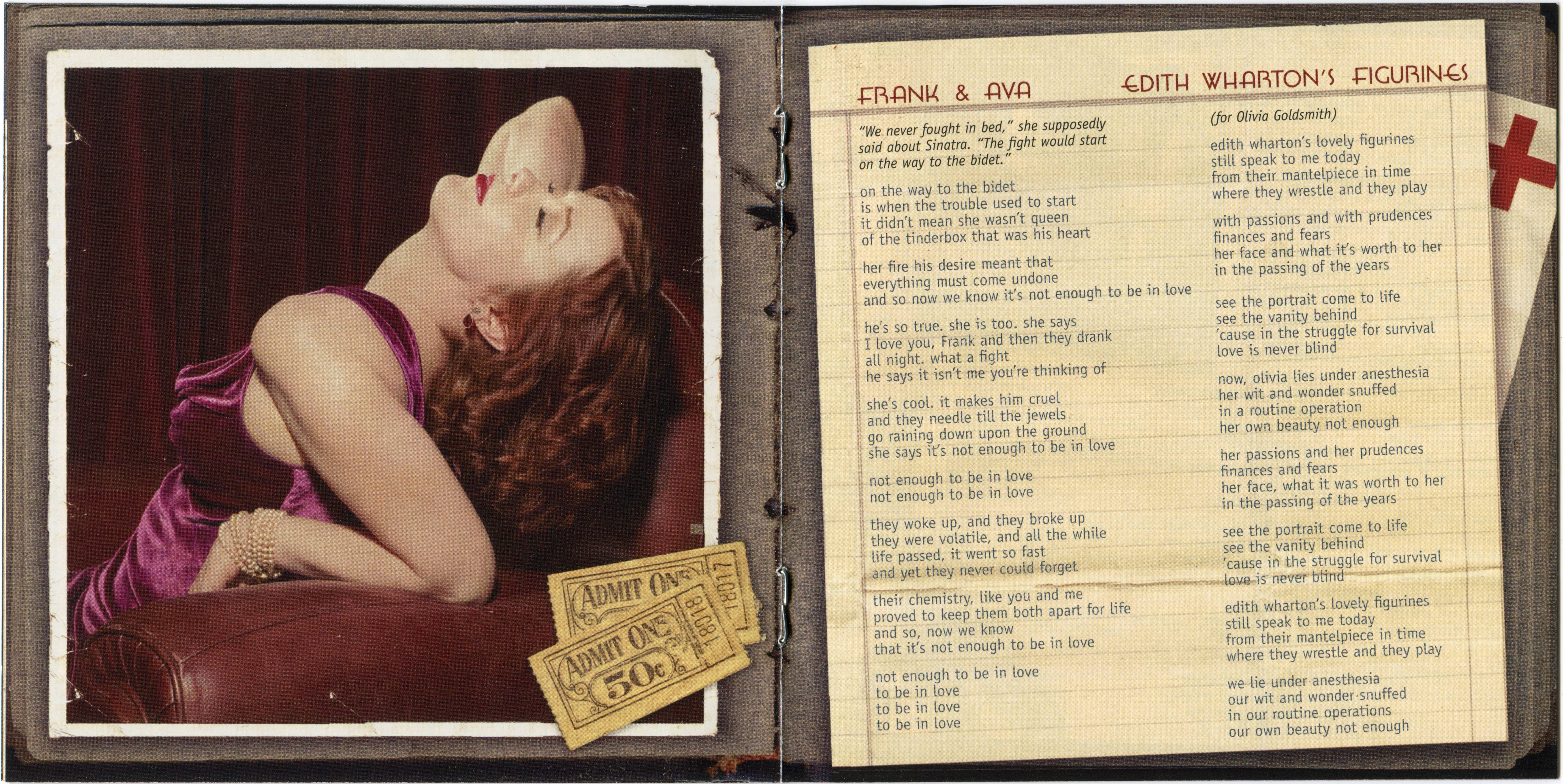 Suzanne Vega  Beauty & Crime : Booklet 3